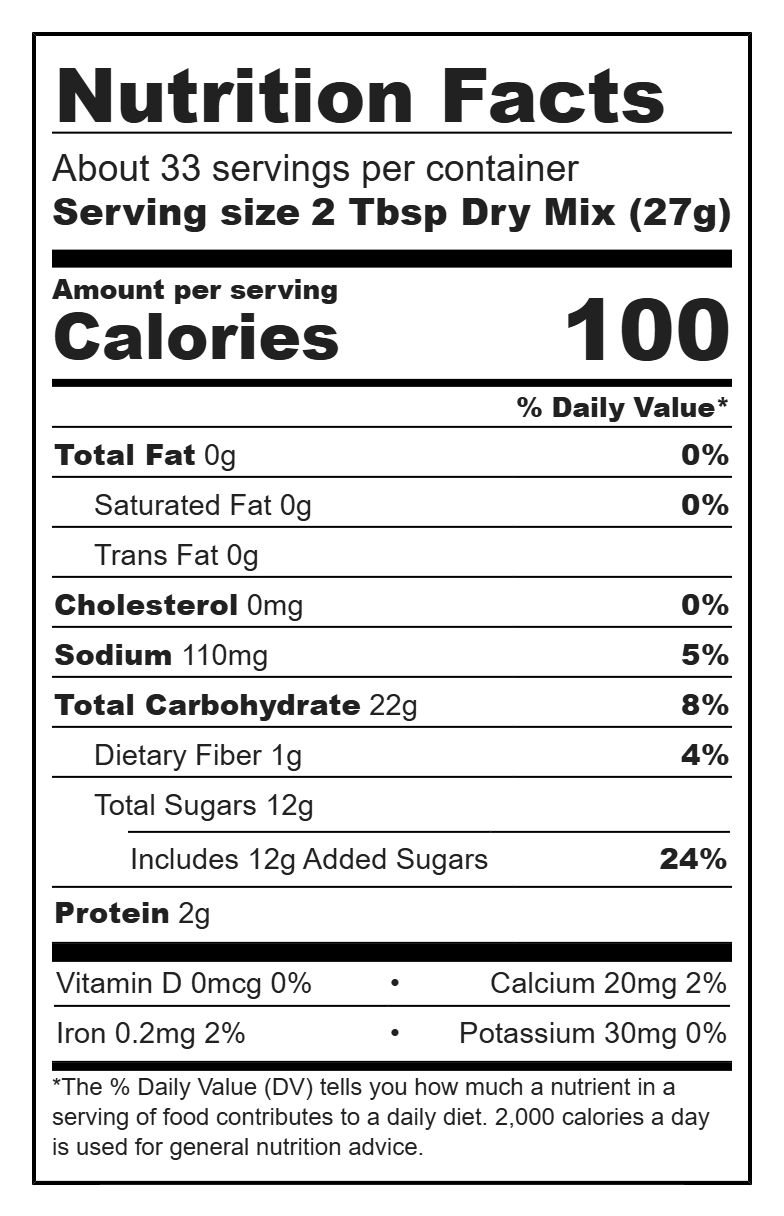 Sharing Size Quick Bread Mix (2#)